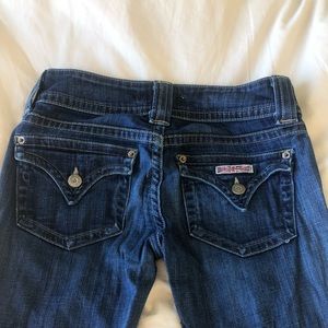 Women’s Hudson dark wash bootcut jeans!